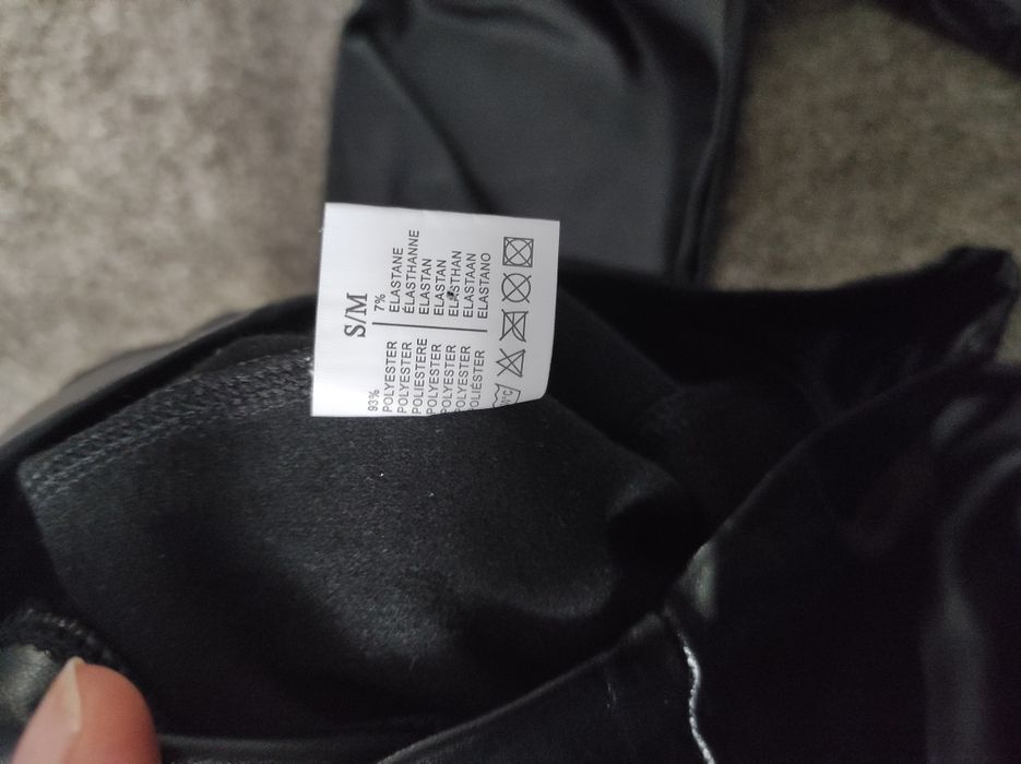 Spodnie skórzane latex s m nowe