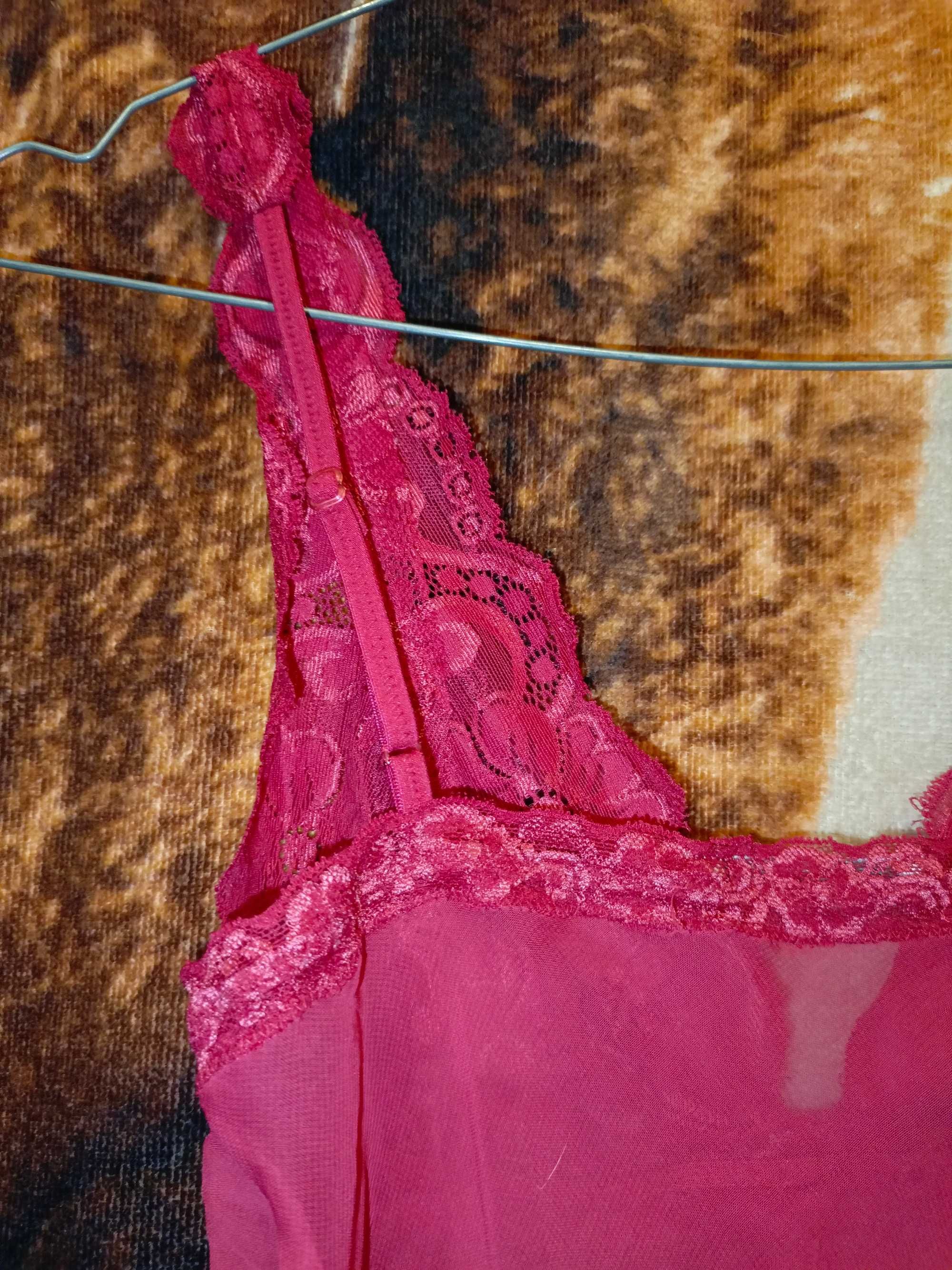 La Senza: czerwona koszulka damska 36