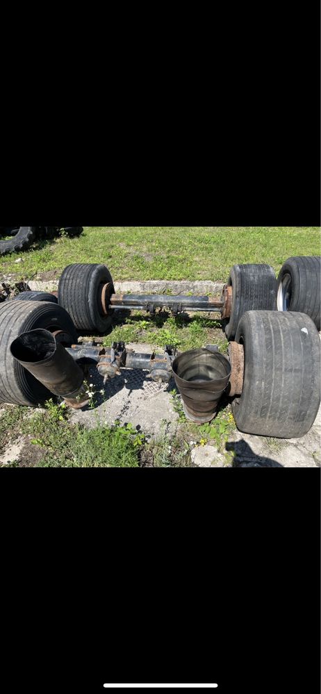 Osie Oś do przyczepy naczepy opony 19.5 SAF Mercedes ROR Duży wybór