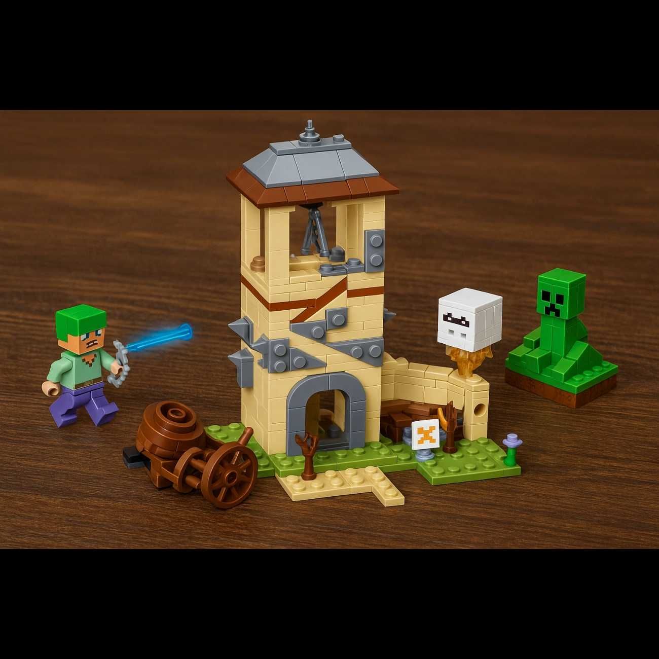 Бойовий набір MG1335B «Битва за кубічну вежу» LEGO Minecraft 292 дет