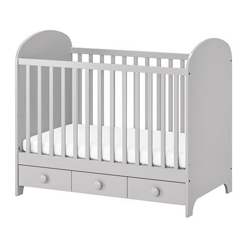 Łóżeczko dla dziecka, niemowlaka, noworodka, z szufladami Ikea Gonatt