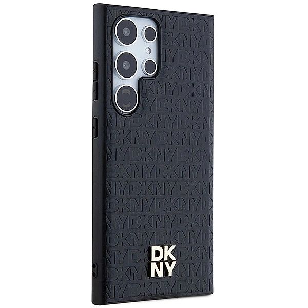 Etui DKNY Leather Pattern Metal Logo MagSafe na Samsung Galaxy S24 Ult