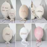 Balon 40cm ecru baranek haft