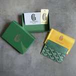 Goyard card holder em verde escuro