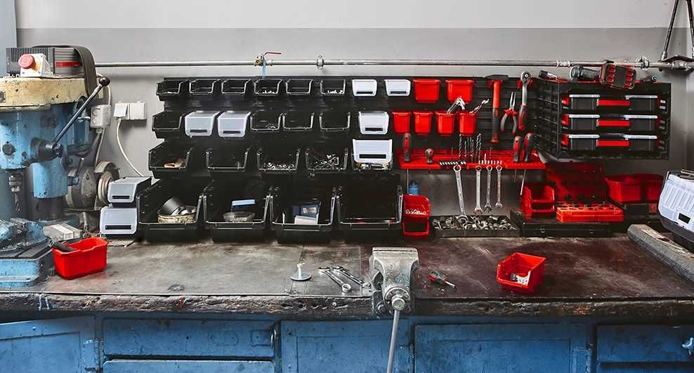 Панель для інструментів 115х39 + 7 контейнерів органайзер доска