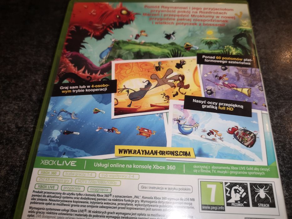 Rayman Origins XBOX 360 gra PL (stan BDB) kioskzgrami Ursus