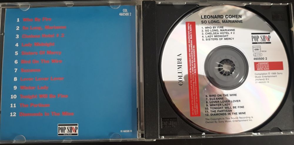 CD Leonard Cohen - So Long Marianne