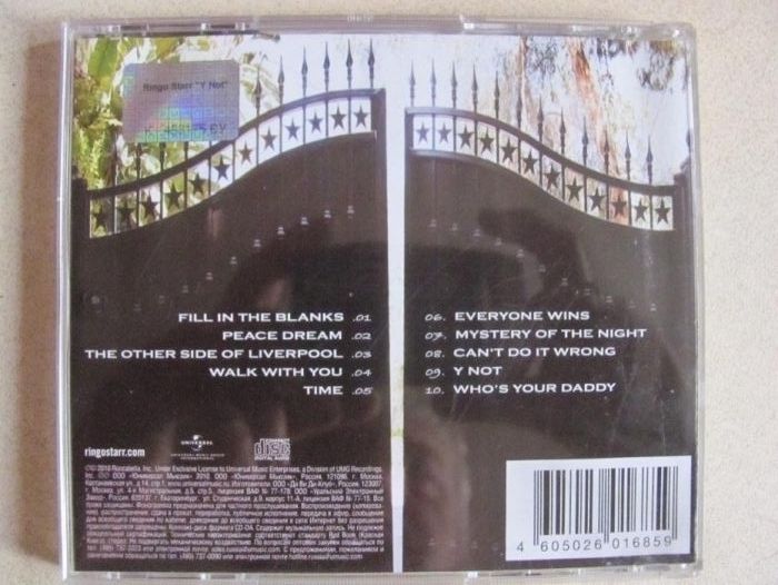 Лицензионный CD диск Ринго Старр (Ringo Starr) "Y Not" 2010 год