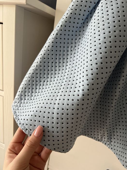 Spódniczka bershka XS/S błękitna w kropki baby blue rozkloszowana y2k