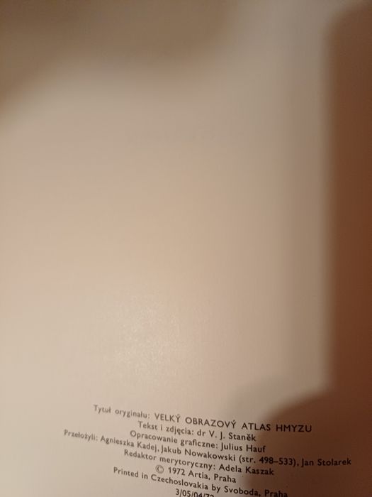 Wielki atlas owadów  - V. J. Stanek