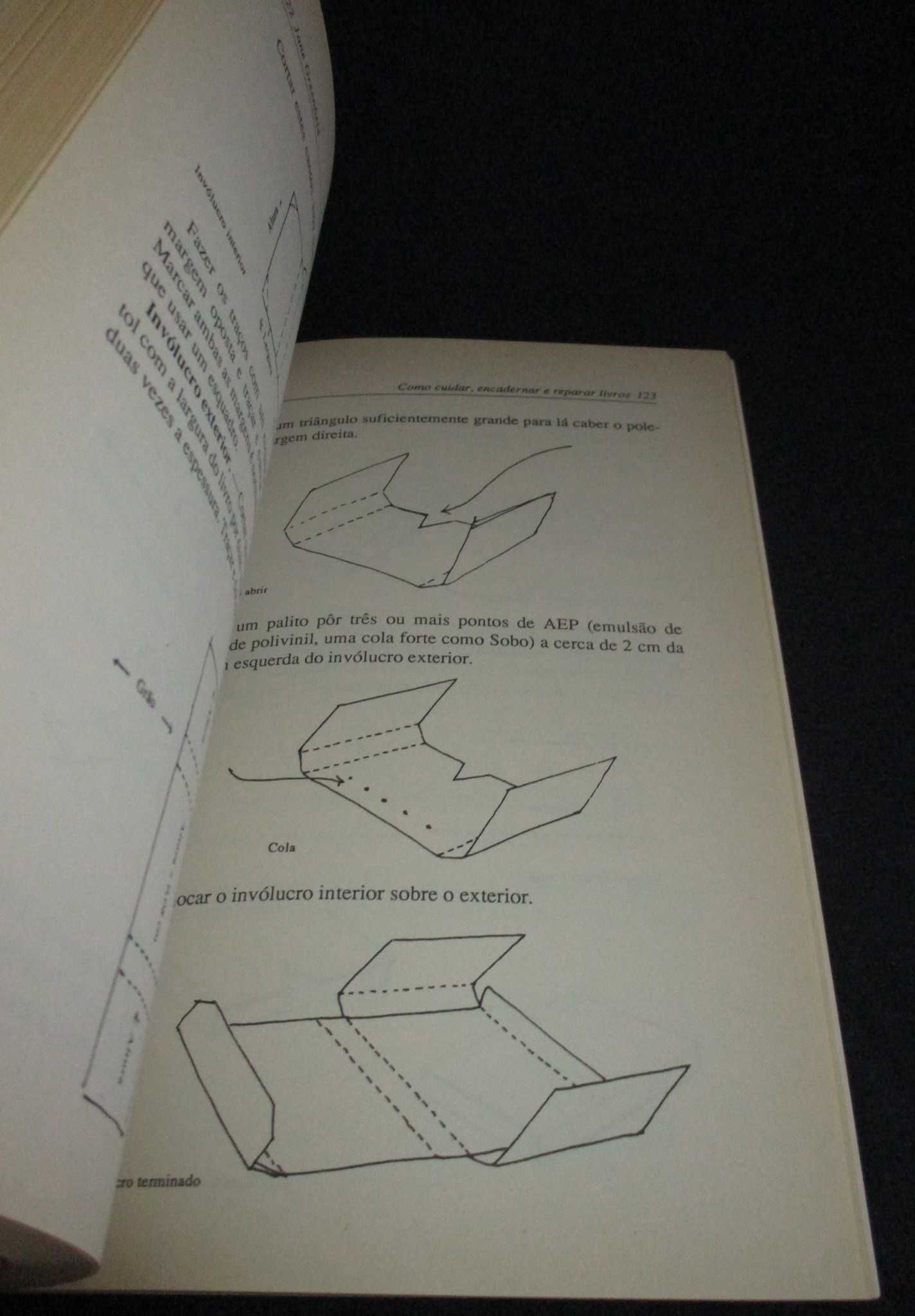 Livro Como cuidar encadernar e reparar livros Jane Greenfield