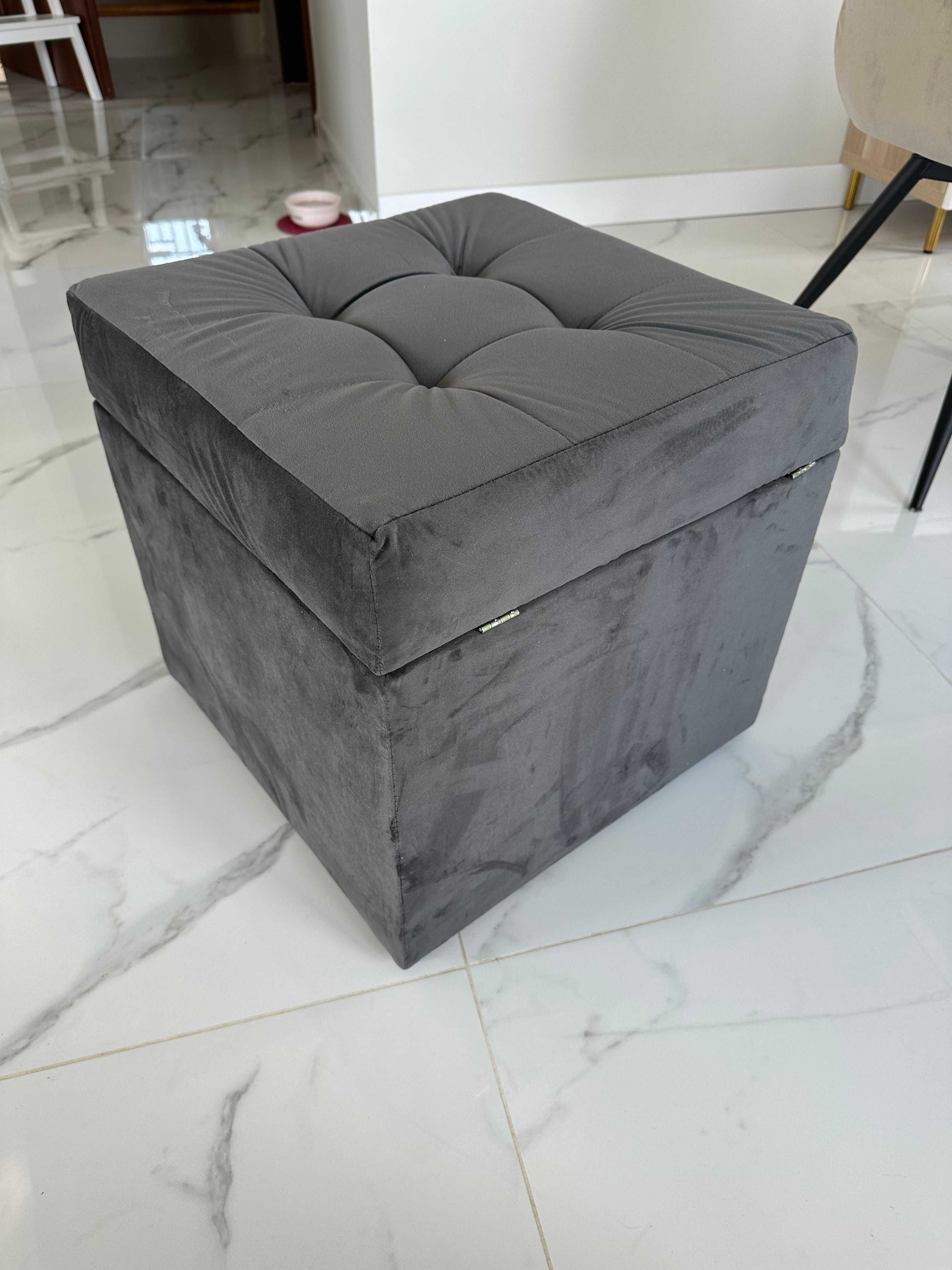Pufa Zoja 45x45 popiel