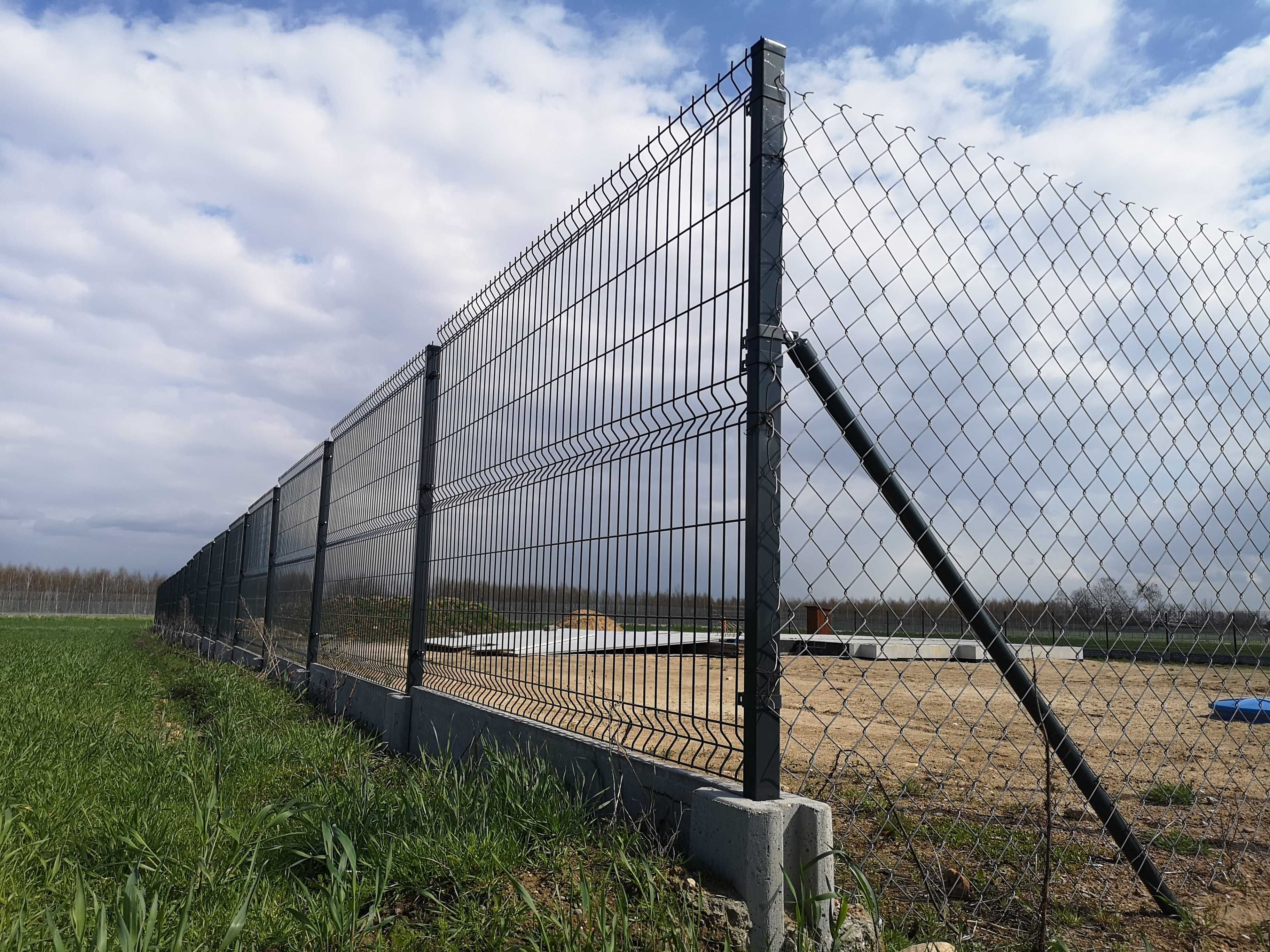 Panel ogrodzeniowy lakierowany ANTRACYT 4mm 150cm ogrodzenie panelowe