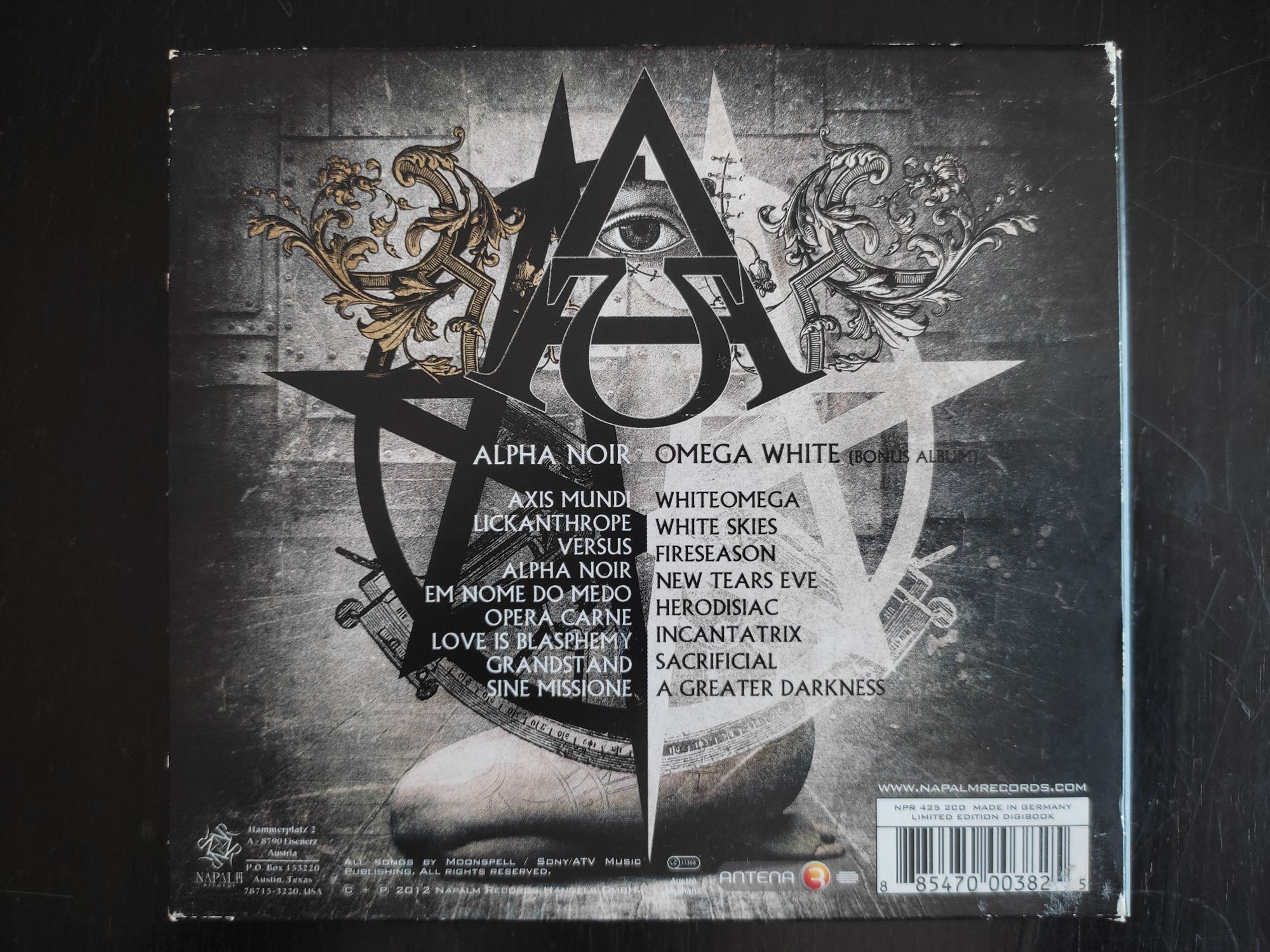 Moonspell - Alpha Noir / Omega White digipack