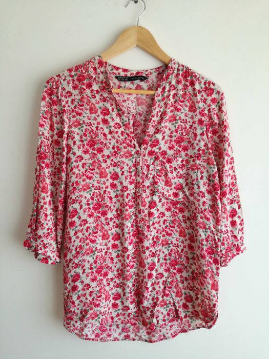 Túnica estampado floral Tam.XS da Zara