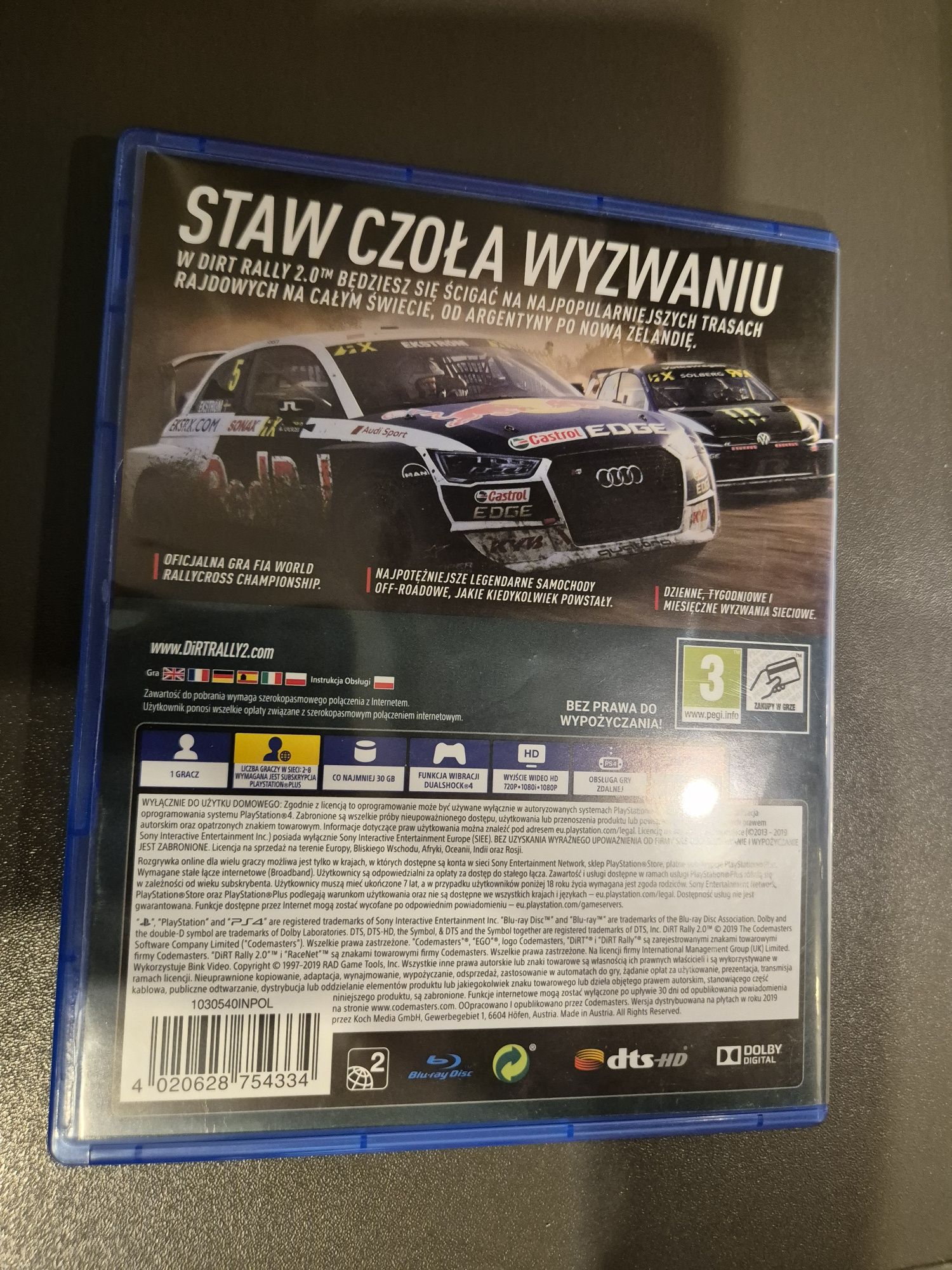 Gra ps4 Dirt Rally 2.0