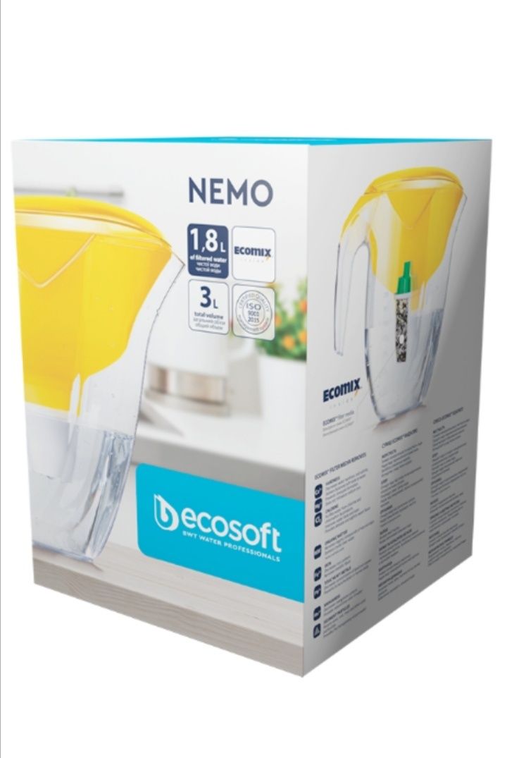 Фільтр-кувшин для води Ecosoft Hemo 3л