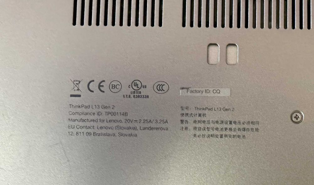 Ноутбук Lenovo L13 GEN2 I5-1145G7/16 GB/256