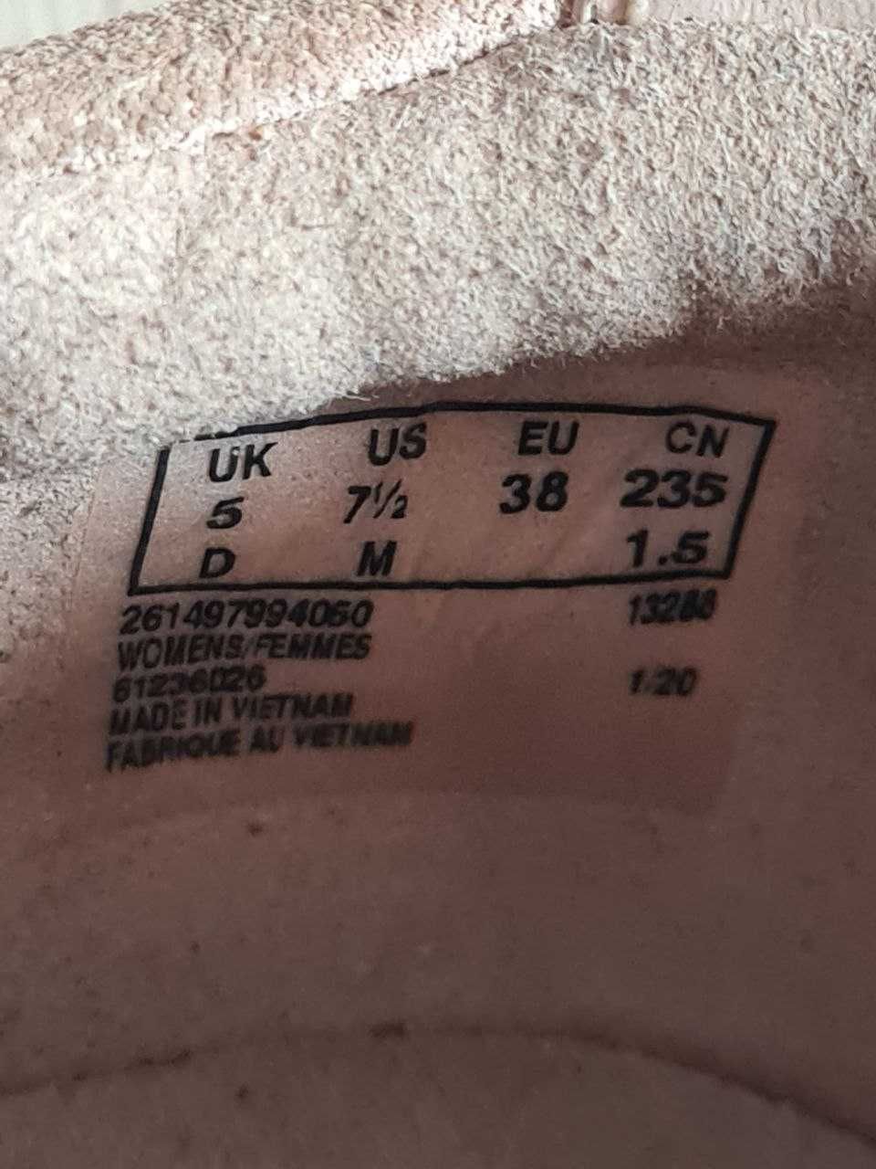 Сліпони замшеві туфлі clarks 38р. 24.5см слипоны замшевые туфли