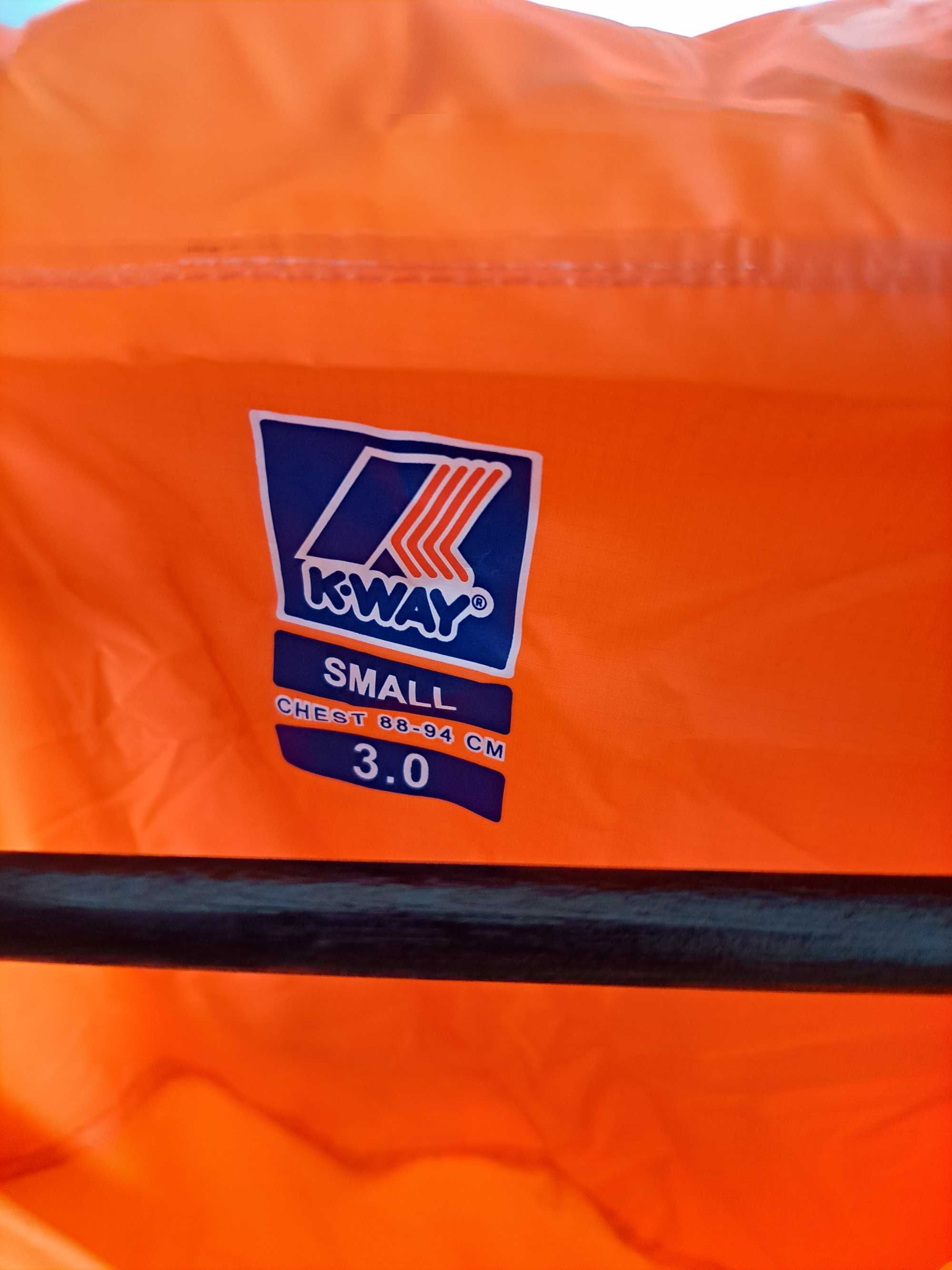 Blusão impermeável K-Way LE VRAI 3.0 CLAUDE ORANGE tamanho S