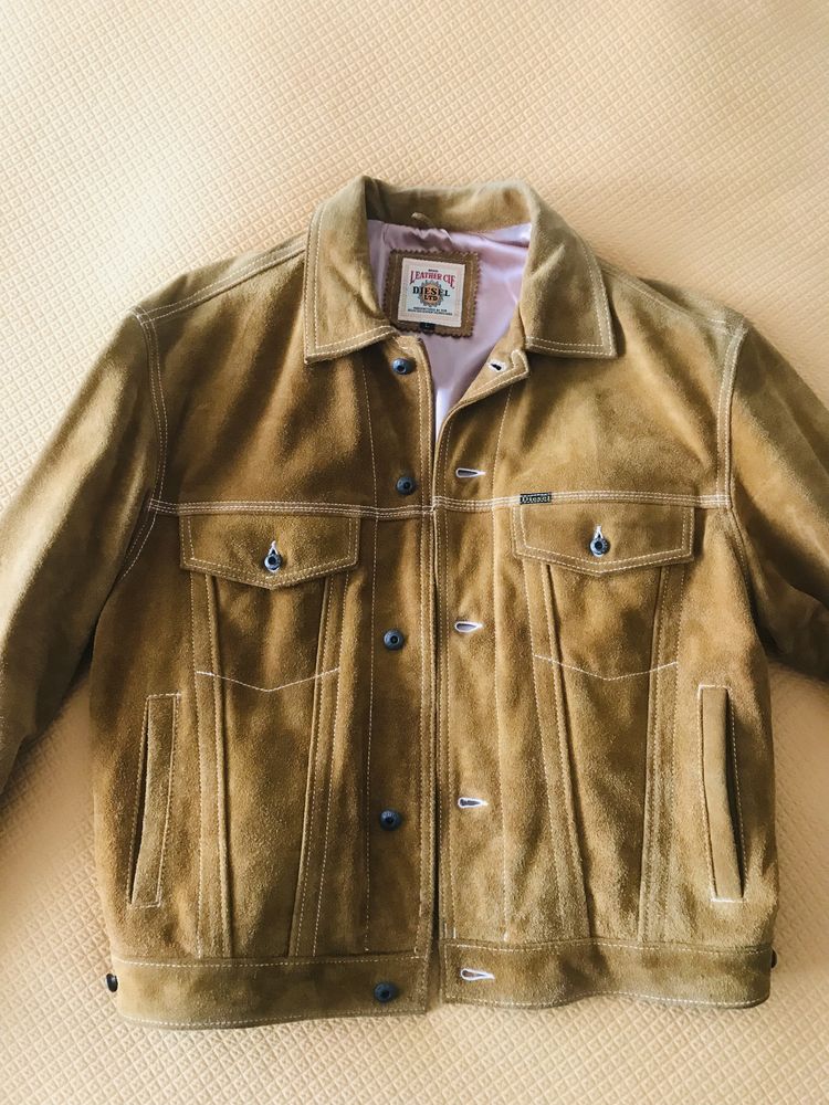 Casaco Diesel Vintage em pele original L