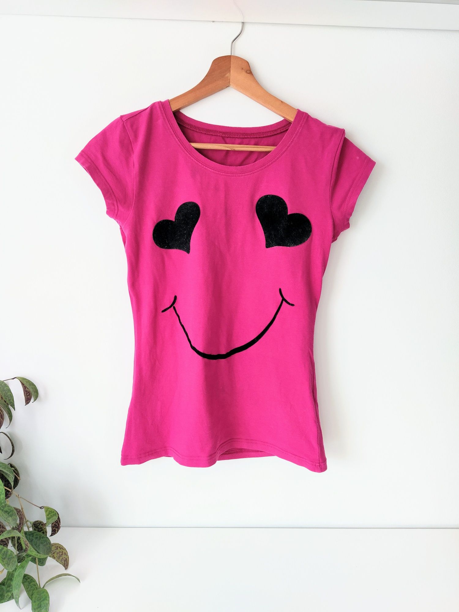 Uśmiechnięte t-shirty, różowy, 36