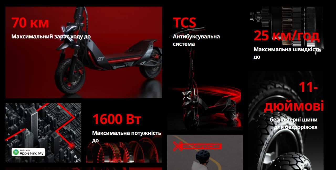 Електросамокат  Ninebot  Segway ZT3 PRO E 70км запас ходу є розстрочка