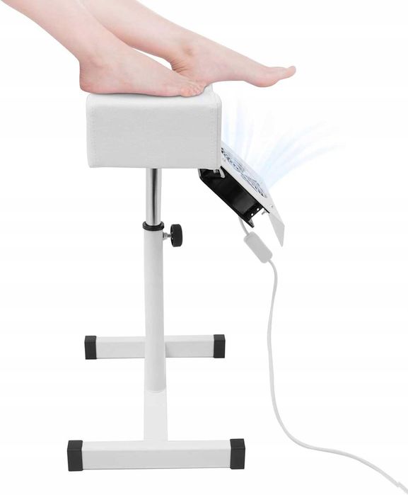 Profesjonalny PODNÓŻEK KOSMETYCZNY do PEDICURE z pochłaniaczem BIAŁY