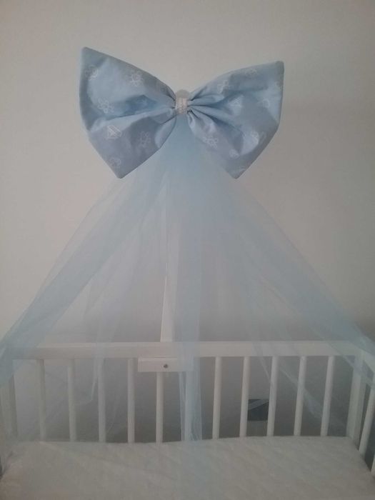 Mosquiteiro / Véu para berço novo nunca usado oferta de laço