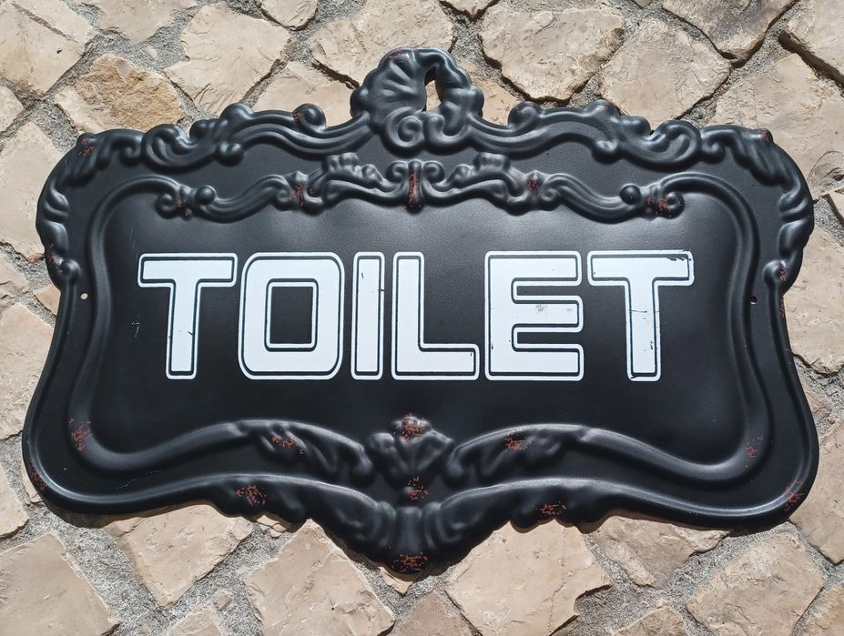 Placa Metálica Toilet