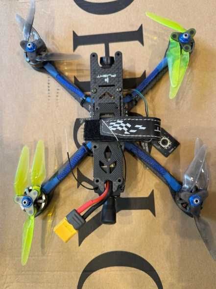Kit completo de FPV, óculos montados em drone, mochila e acessórios