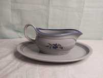 Sosjerka z podstawkiem kobalt porcelit pruszków