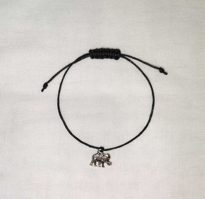 Bransoletka sznurkowa Słoń Handmade