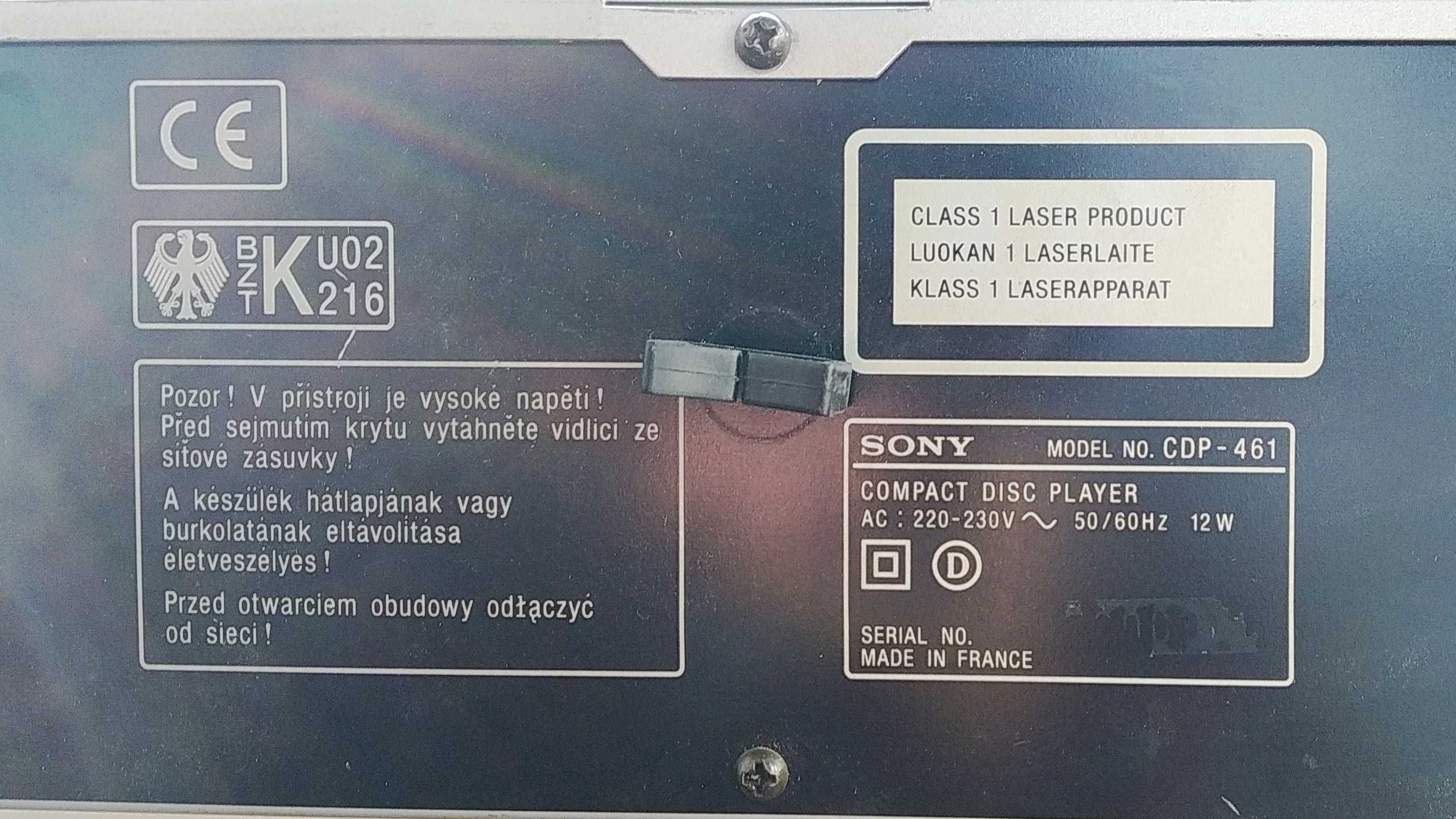 Сд програвач SONY CDP 461