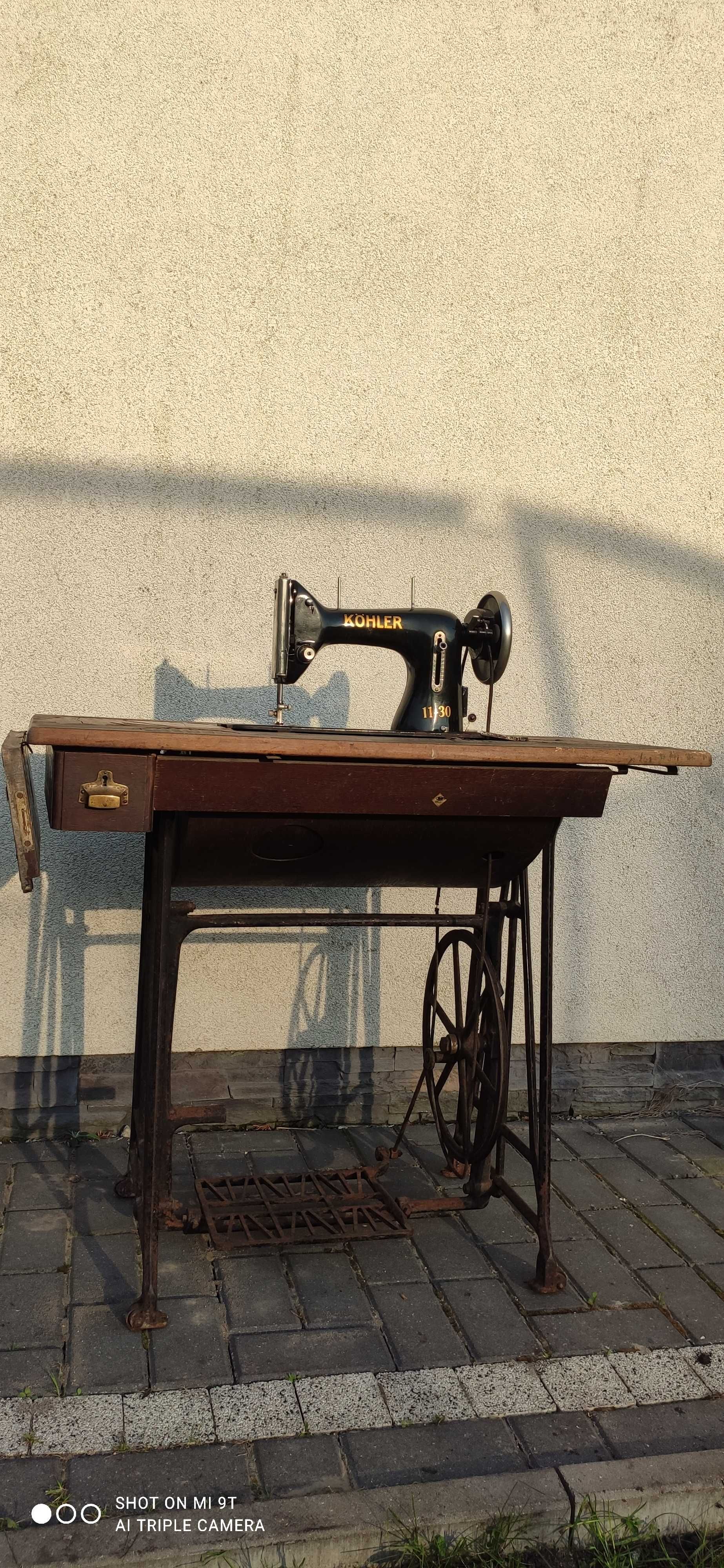 Köhler maszyna do szycia 11-30 stolik zabytek antyk vintage