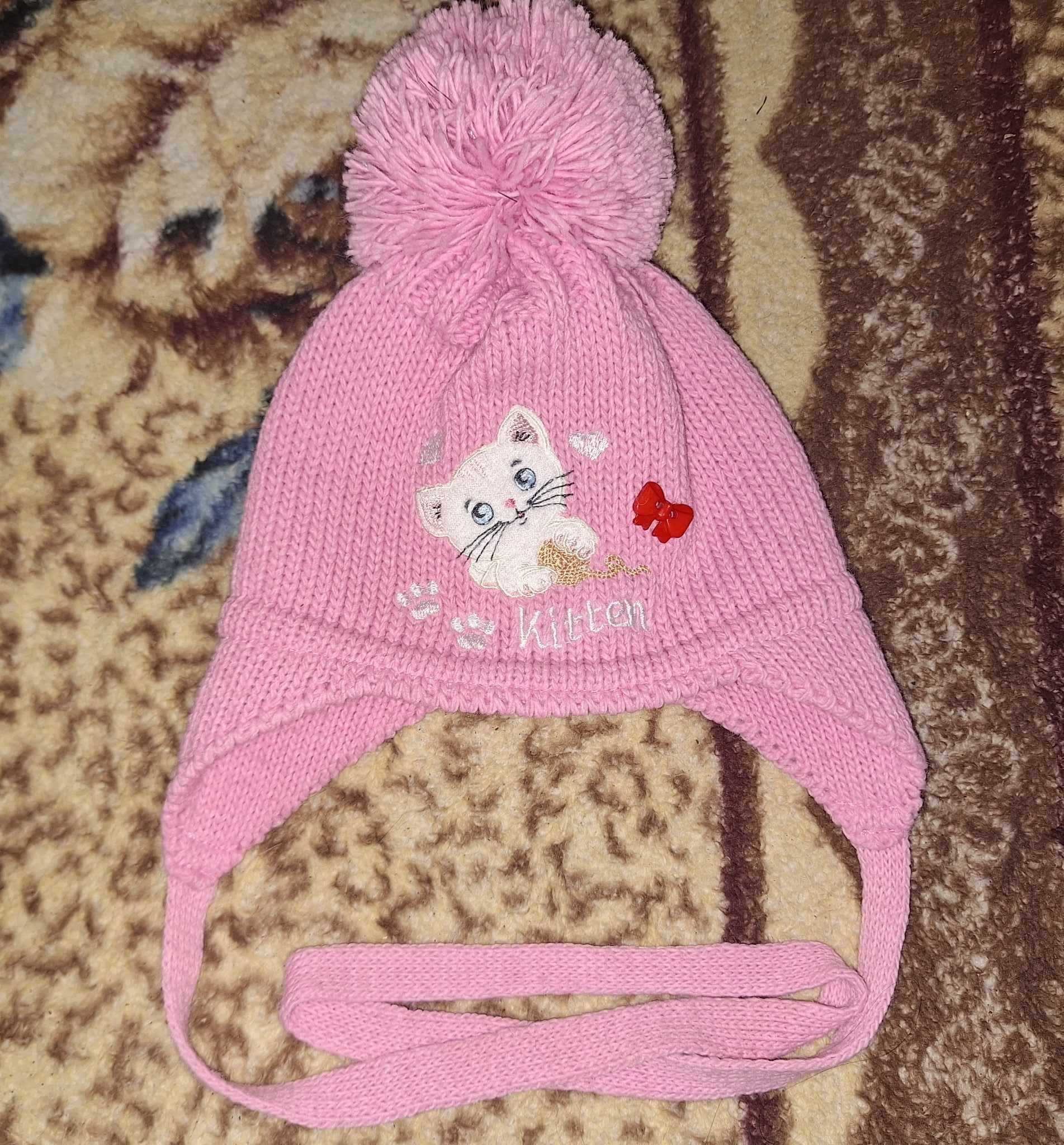 Комбинезон+шапка,на девочку 1-2 месяца,цвет-розовый,импорт