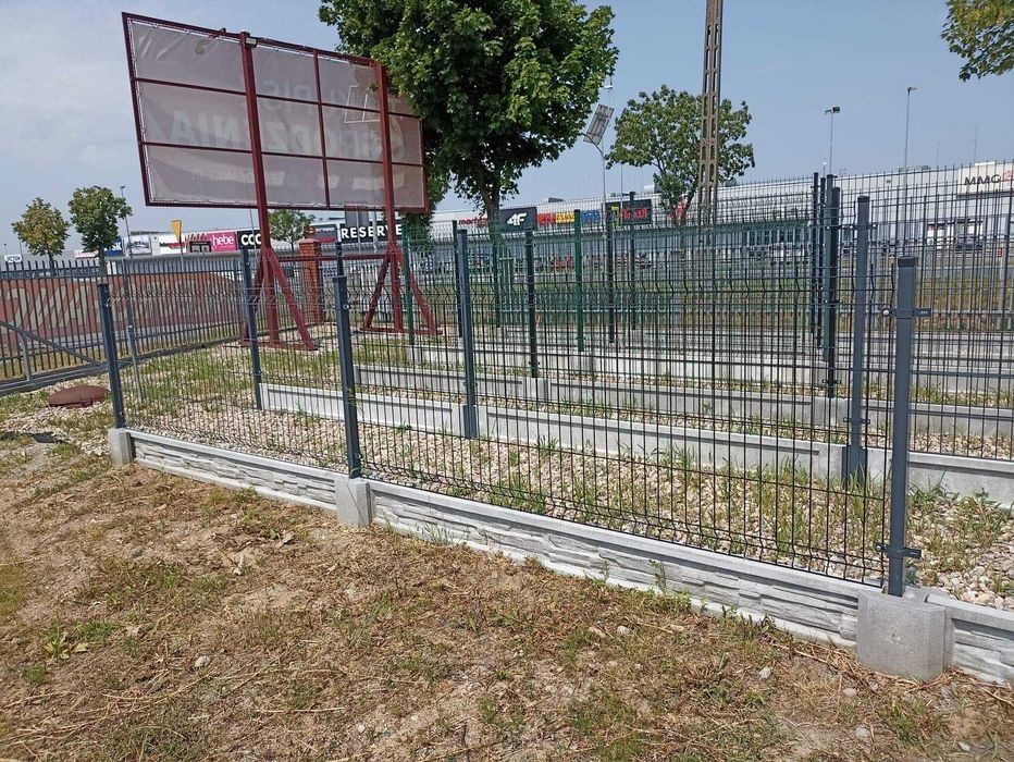 Ogrodzenia ogrodzenie panelowe panele słupki brama furtka płot palety
