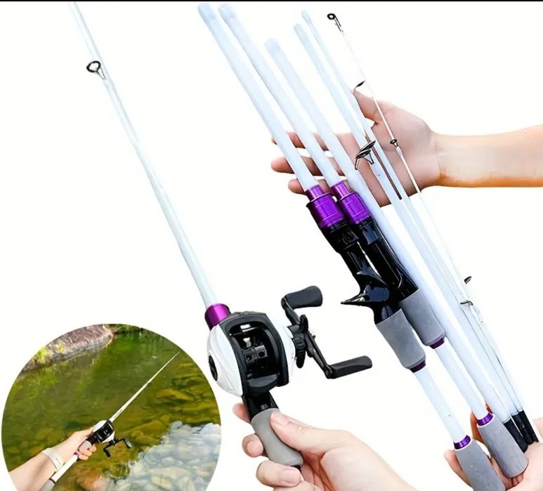 Wędka 4 częściowa na spinning