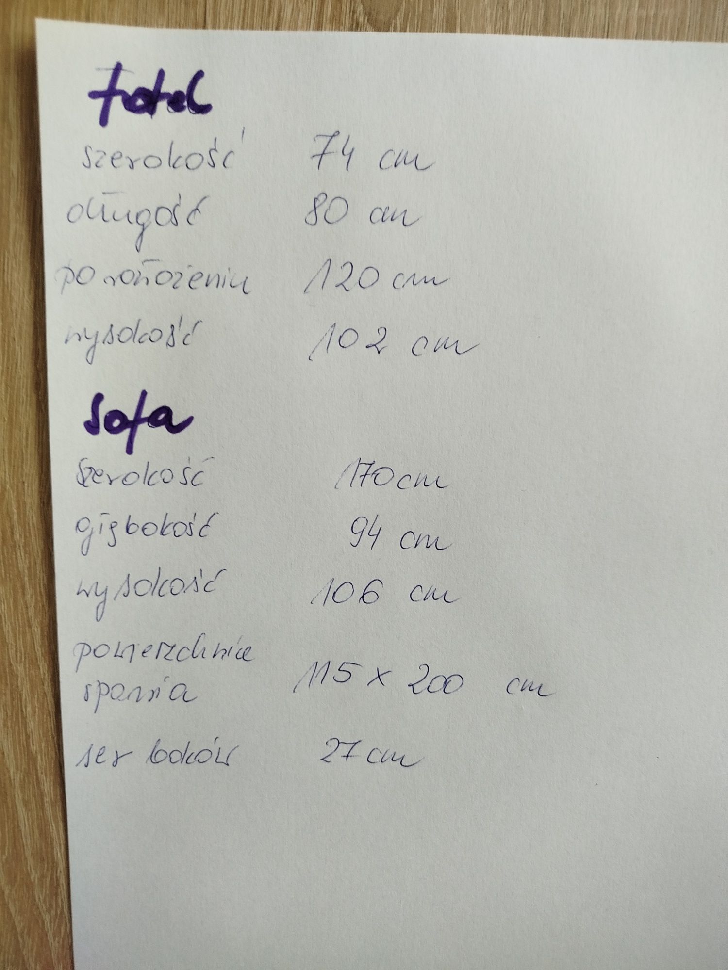 Kanapa +fotel funkcja relax