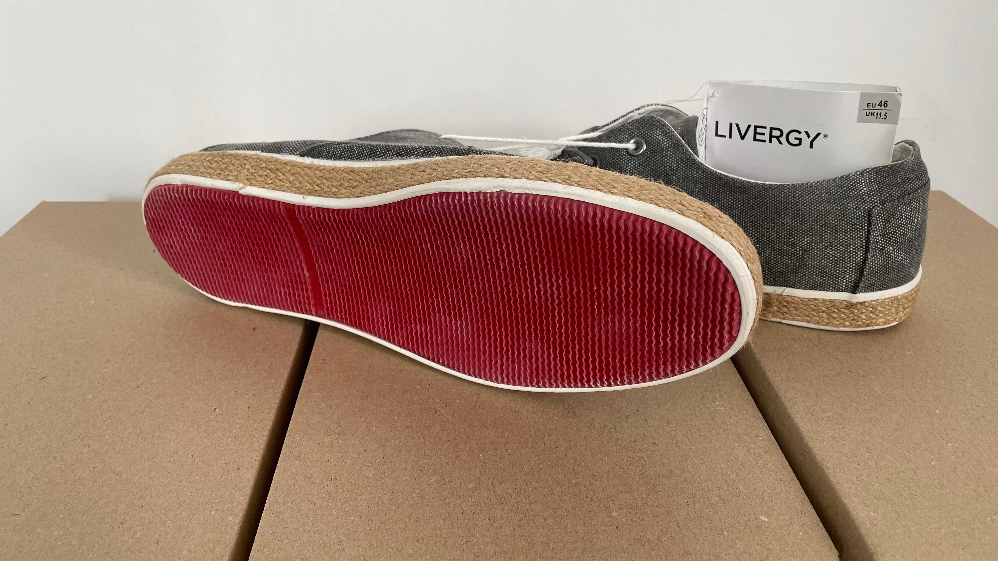 Livergy canvas shoes текстиль сірі 46 розмір