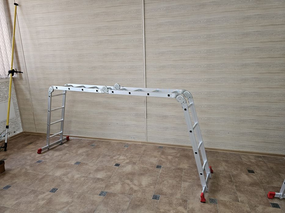 Драбина Трансформер 4х4 4,7м Алюмінієва Великі Замки / Стремянка Нова