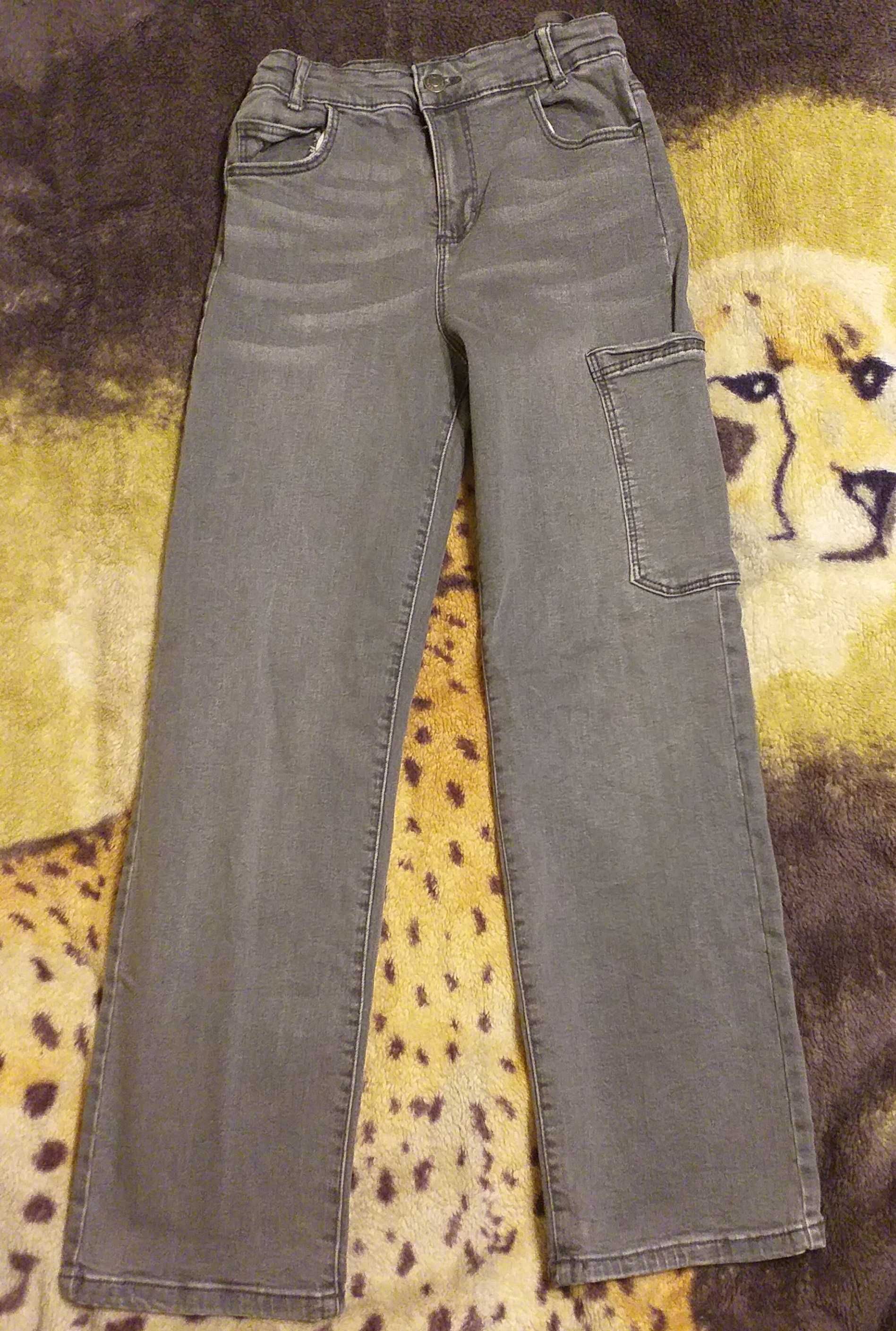 Spodnie dziewczęce jeans  146