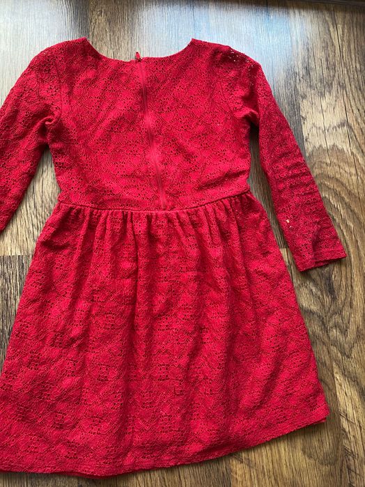 Sukienka 140 czerwona H&M