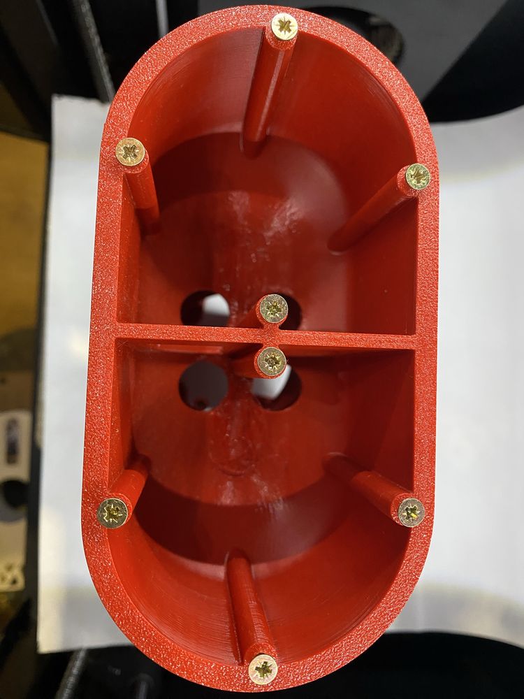 Puszka Prądowa Elewacyjna Podwójna Regulowana 200mm 190-220mm