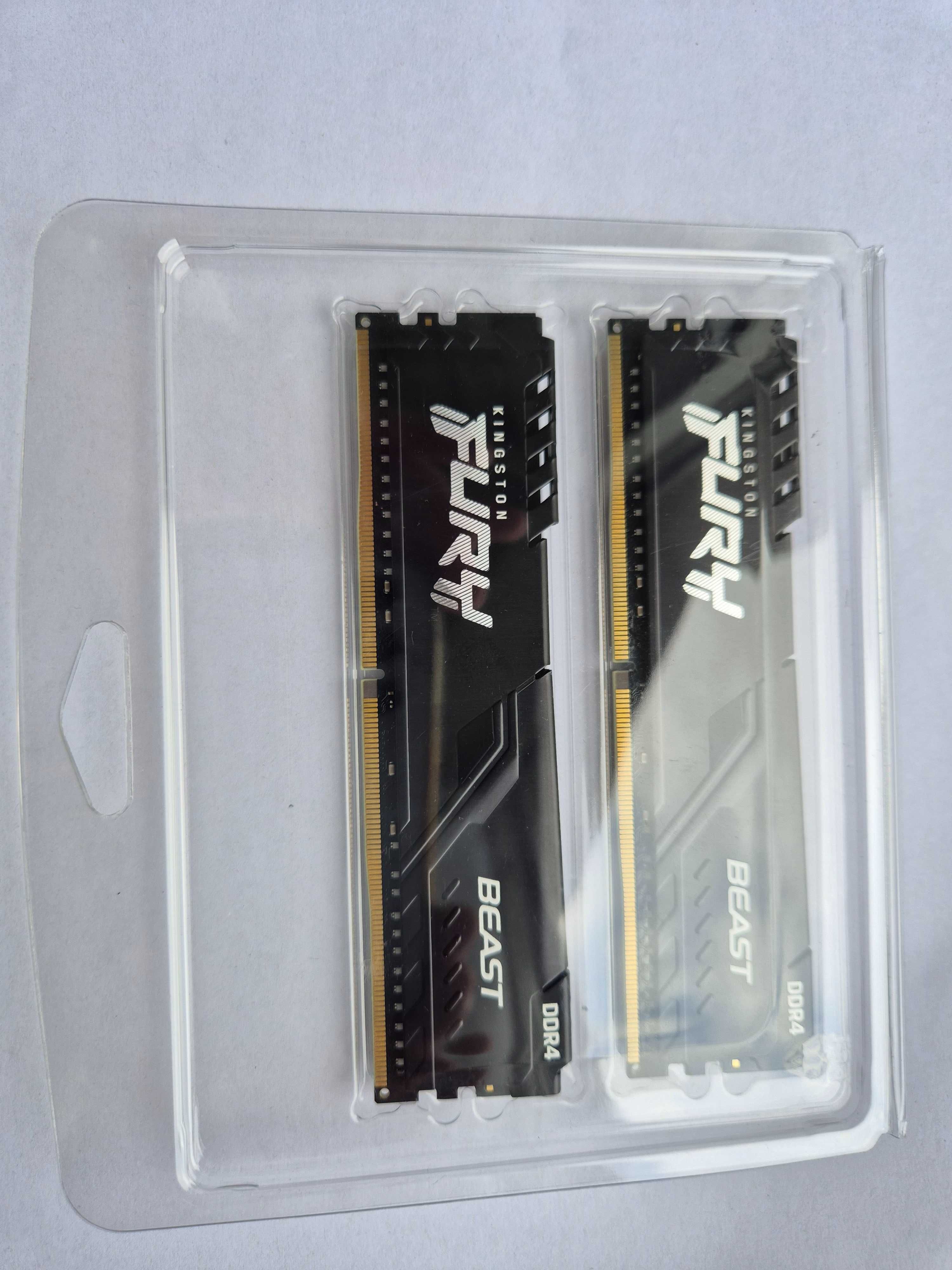 Pamięć RAM Kingston Fury Beast 32GB (2x 16GB DDR4)  *BDB* STAN!