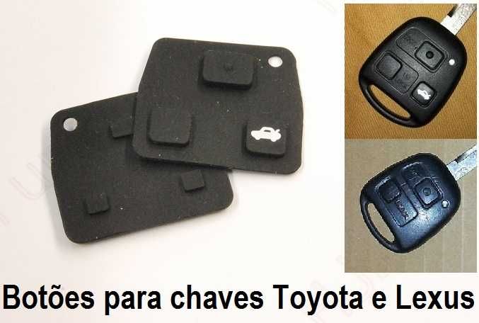 Botões para chave Toyota corolla yaris Avensis, e Lexus.