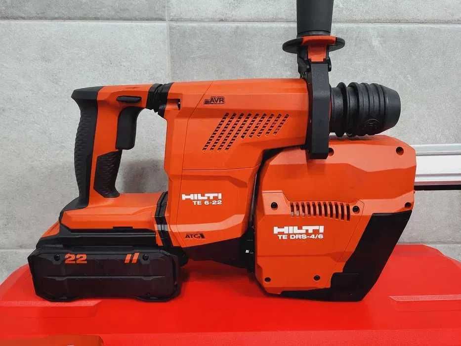 Młotowiertarka Hilti TE 6-22 Odkurzacz Hilti TE DRS 4/6 8Ah Nuron