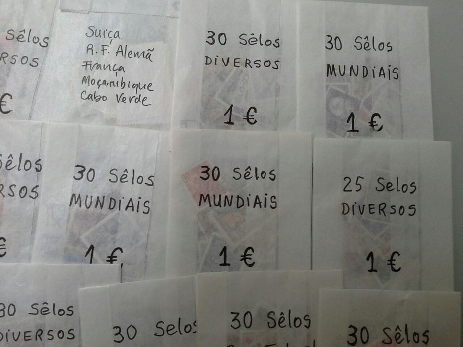 25 Embalagens de SELOS diversos