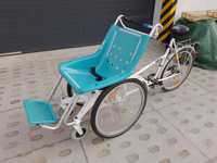 Riksza Rower z odtłaczanym wózkiem inwalidzkim ROLLTIETS
