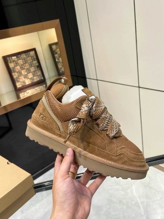 UGG Lowmel Sneaker beige | Угги Лавмел Сникерсы ботинки высокие